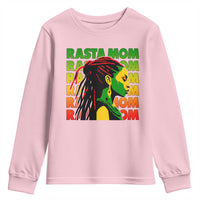 Rasta Mom Youth Sweatshirt Jamaican Black Girls Flag Dreadlocks - Wonder Print Shop
