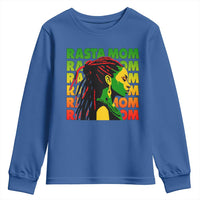 Rasta Mom Youth Sweatshirt Jamaican Black Girls Flag Dreadlocks - Wonder Print Shop