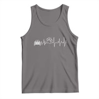 4x4 Off Road Car Riding Vintage Pet Paw Heartbeat Tank Top - Wonder Print Shop