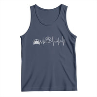 4x4 Off Road Car Riding Vintage Pet Paw Heartbeat Tank Top - Wonder Print Shop