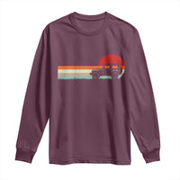 Off Road QUAD ATV Car Vintage Retro Sunset Long Sleeve Shirt - Wonder Print Shop