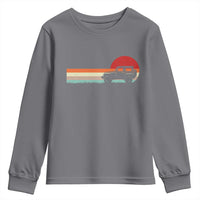 Off Road QUAD ATV Car Vintage Retro Sunset Youth Sweatshirt - Wonder Print Shop