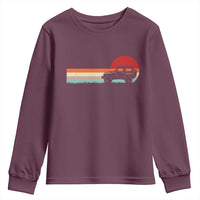 Off Road QUAD ATV Car Vintage Retro Sunset Youth Sweatshirt - Wonder Print Shop