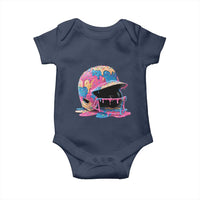 Funny Baseball Helmet Ice Cream Baseball Drip Baby Onesie - Wonder Print Shop