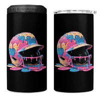 Funny Baseball Helmet Ice Cream Baseball Drip 4 in 1 Can Cooler Tumbler - Wonder Print Shop