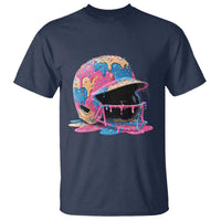 Funny Baseball Helmet Ice Cream Baseball Drip T Shirt - Wonder Print Shop