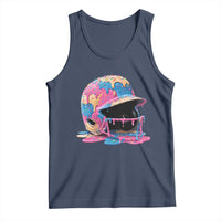 Funny Baseball Helmet Ice Cream Baseball Drip Tank Top - Wonder Print Shop
