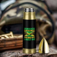 Funny Jamaica Is Calling And I Must Go Bullet Tumbler Jamaican Flag Travel - Wonder Print Shop