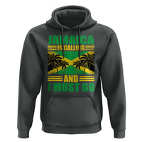 Funny Jamaica Is Calling And I Must Go Hoodie Jamaican Flag Travel - Wonder Print Shop