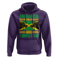 Funny Jamaica Is Calling And I Must Go Hoodie Jamaican Flag Travel - Wonder Print Shop