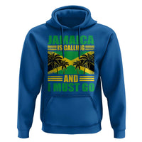 Funny Jamaica Is Calling And I Must Go Hoodie Jamaican Flag Travel - Wonder Print Shop
