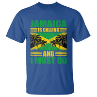 Funny Jamaica Is Calling And I Must Go T Shirt Jamaican Flag Travel - Wonder Print Shop