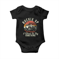 Funny Buckle Up I Want To Try Something Baby Onesie Offroad Car American Flag - Wonder Print Shop