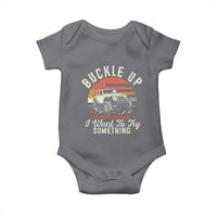 Funny Buckle Up I Want To Try Something Baby Onesie Offroad Car American Flag - Wonder Print Shop