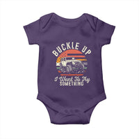 Funny Buckle Up I Want To Try Something Baby Onesie Offroad Car American Flag - Wonder Print Shop