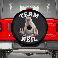 Team Neil The Seal Spare Tire Cover Funny Tasmania Elephant Seal with Traffic Cone