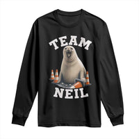 Team Neil The Seal Long Sleeve Shirt Funny Tasmania Elephant Seal with Traffic Cone