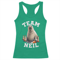 Team Neil The Seal Racerback Tank Top Funny Tasmania Elephant Seal with Traffic Cone