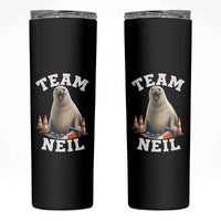 Team Neil The Seal Skinny Tumbler Funny Tasmania Elephant Seal with Traffic Cone