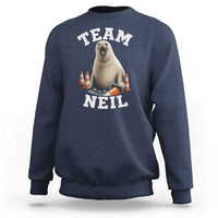 Team Neil The Seal Sweatshirt Funny Tasmania Elephant Seal with Traffic Cone
