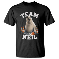 Team Neil The Seal T Shirt Funny Tasmania Elephant Seal with Traffic Cone