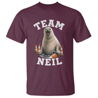 Team Neil The Seal T Shirt Funny Tasmania Elephant Seal with Traffic Cone