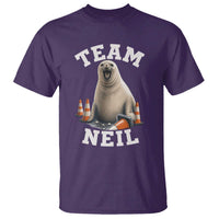 Team Neil The Seal T Shirt Funny Tasmania Elephant Seal with Traffic Cone