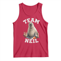 Team Neil The Seal Tank Top Funny Tasmania Elephant Seal with Traffic Cone