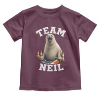 Team Neil The Seal Toddler T Shirt Funny Tasmania Elephant Seal with Traffic Cone