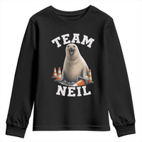 Team Neil The Seal Youth Sweatshirt Funny Tasmania Elephant Seal with Traffic Cone