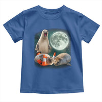 Funny Neil The Seal Howling at Moon 90s Retro Toddler T Shirt