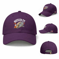 Neil The Seal Nailed It Baseball Cap Funny Tasmania Elephant Seal Traffic Cone Meme Art
