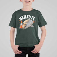Neil The Seal Nailed It T Shirt For Kid Funny Tasmania Elephant Seal Traffic Cone Meme Art