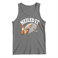 Neil The Seal Nailed It Tank Top Funny Tasmania Elephant Seal Traffic Cone Meme Art
