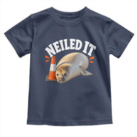 Neil The Seal Nailed It Toddler T Shirt Funny Tasmania Elephant Seal Traffic Cone Meme Art