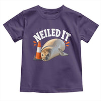 Neil The Seal Nailed It Toddler T Shirt Funny Tasmania Elephant Seal Traffic Cone Meme Art