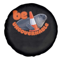Neil The Seal Be Ungovernable Spare Tire Cover Funny Tasmania Elephant Seal Road