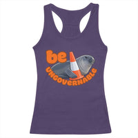 Neil The Seal Be Ungovernable Racerback Tank Top Funny Tasmania Elephant Seal Road