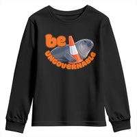Neil The Seal Be Ungovernable Youth Sweatshirt Funny Tasmania Elephant Seal Road