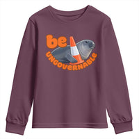 Neil The Seal Be Ungovernable Youth Sweatshirt Funny Tasmania Elephant Seal Road