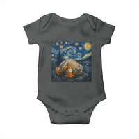 Funny Neil The Seal Starry Night Baby Onesie Van Gogh Art for Tasmania Seal Lovers