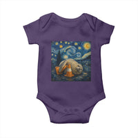 Funny Neil The Seal Starry Night Baby Onesie Van Gogh Art for Tasmania Seal Lovers