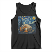 Funny Neil The Seal Starry Night Tank Top Van Gogh Art for Tasmania Seal Lovers