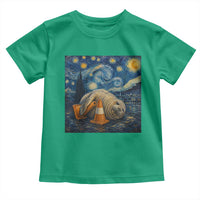 Funny Neil The Seal Starry Night Toddler T Shirt Van Gogh Art for Tasmania Seal Lovers