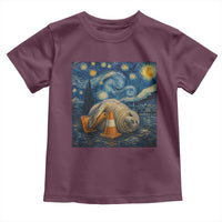 Funny Neil The Seal Starry Night Toddler T Shirt Van Gogh Art for Tasmania Seal Lovers