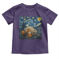 Funny Neil The Seal Starry Night Toddler T Shirt Van Gogh Art for Tasmania Seal Lovers