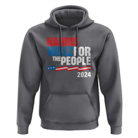Harris Walz For The People Hoodie Presidential Election 2024 American Flag - Wonder Print Shop