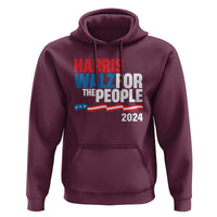 Harris Walz For The People Hoodie Presidential Election 2024 American Flag - Wonder Print Shop