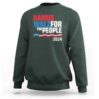 Harris Walz For The People Sweatshirt Presidential Election 2024 American Flag - Wonder Print Shop