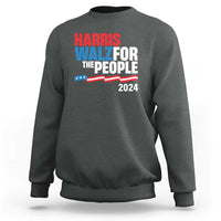 Harris Walz For The People Sweatshirt Presidential Election 2024 American Flag - Wonder Print Shop